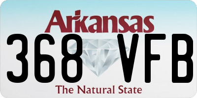 AR license plate 368VFB