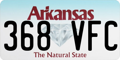 AR license plate 368VFC