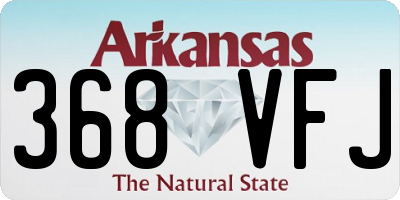AR license plate 368VFJ