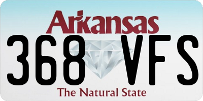 AR license plate 368VFS