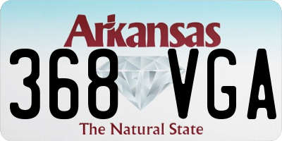 AR license plate 368VGA