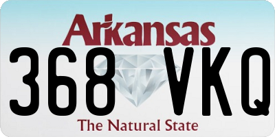 AR license plate 368VKQ