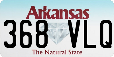AR license plate 368VLQ