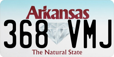 AR license plate 368VMJ