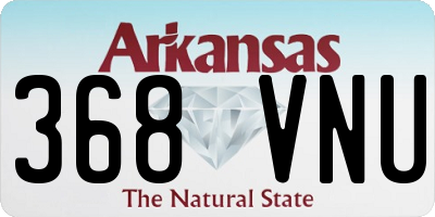 AR license plate 368VNU