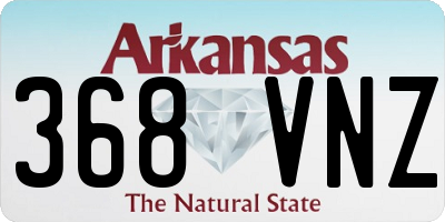 AR license plate 368VNZ