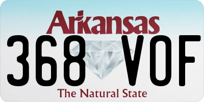 AR license plate 368VOF