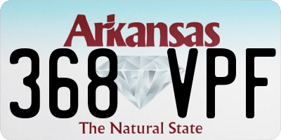 AR license plate 368VPF