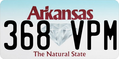 AR license plate 368VPM