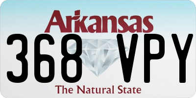 AR license plate 368VPY