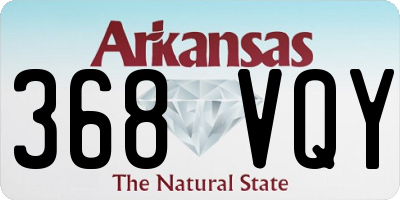 AR license plate 368VQY