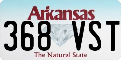 AR license plate 368VST