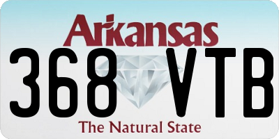 AR license plate 368VTB