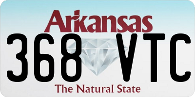 AR license plate 368VTC