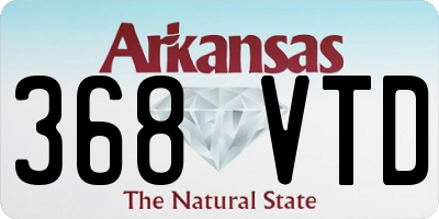AR license plate 368VTD