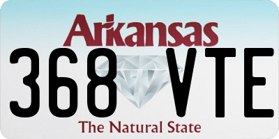 AR license plate 368VTE