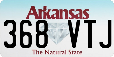 AR license plate 368VTJ