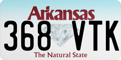 AR license plate 368VTK
