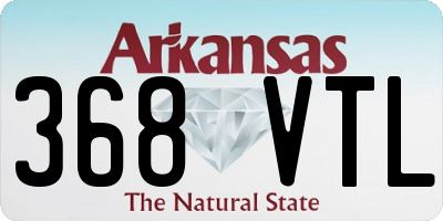 AR license plate 368VTL