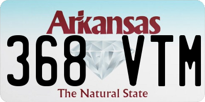 AR license plate 368VTM