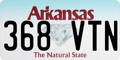 AR license plate 368VTN