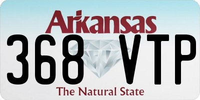 AR license plate 368VTP