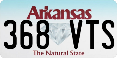 AR license plate 368VTS