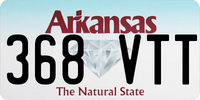AR license plate 368VTT