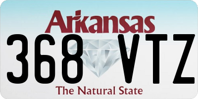 AR license plate 368VTZ