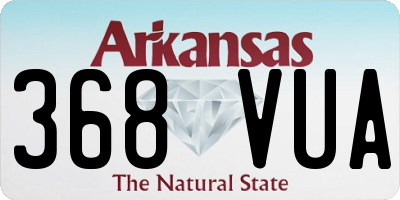 AR license plate 368VUA