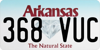 AR license plate 368VUC