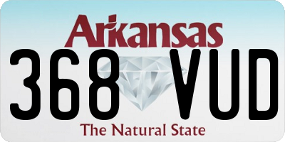 AR license plate 368VUD