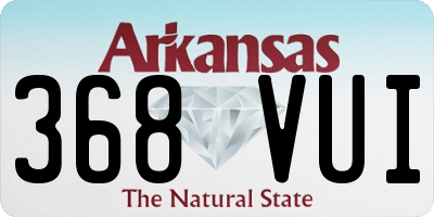 AR license plate 368VUI