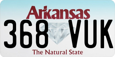 AR license plate 368VUK