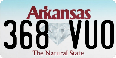AR license plate 368VUO