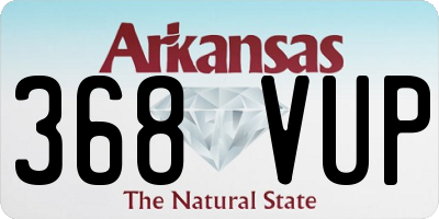 AR license plate 368VUP
