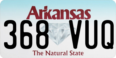AR license plate 368VUQ