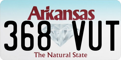AR license plate 368VUT