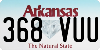AR license plate 368VUU