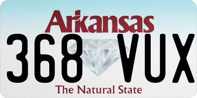 AR license plate 368VUX