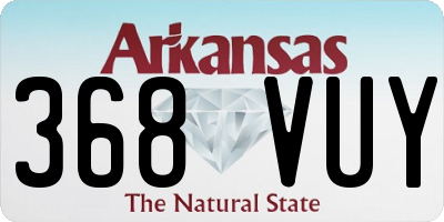 AR license plate 368VUY
