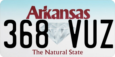 AR license plate 368VUZ