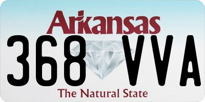 AR license plate 368VVA