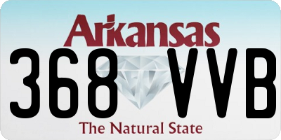 AR license plate 368VVB