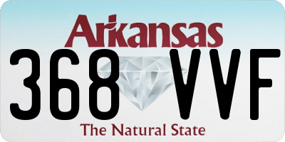 AR license plate 368VVF