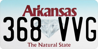 AR license plate 368VVG
