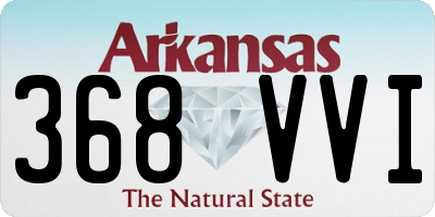 AR license plate 368VVI