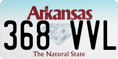AR license plate 368VVL