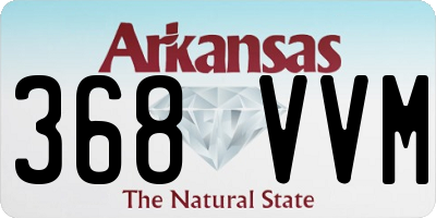 AR license plate 368VVM
