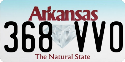 AR license plate 368VVO